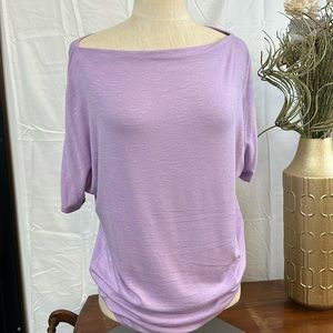 Super soft wide neck top